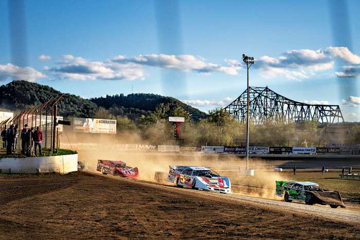 After wrapping up Rookie of the Year honors, Sprouse (in green-and-white car), finished a disappointing 19th in his classification in the biggest event of the year, at Portsmouth. 